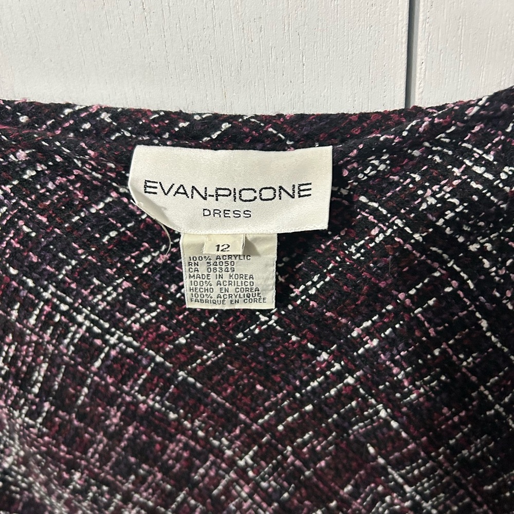 The Evan Picone Black Pink Tweed Skirt Suit - Picture 7 of 7